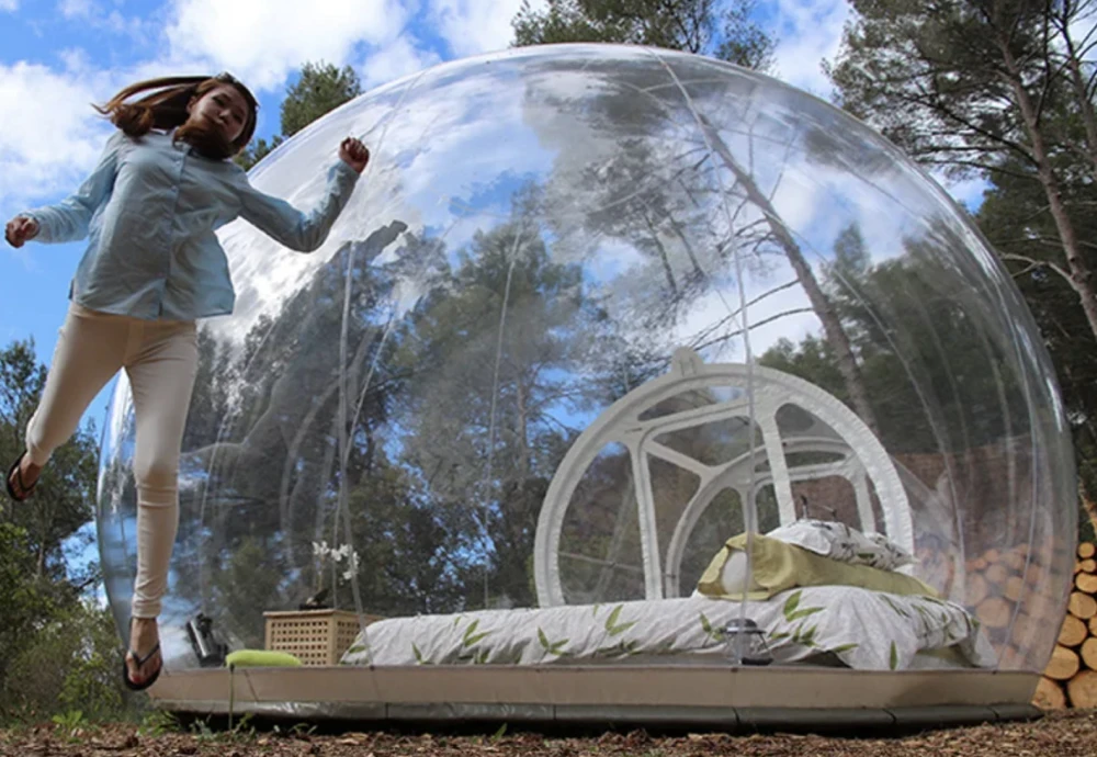 glamping bubble tent